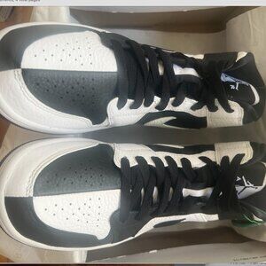 Women's Jordan Mid Split Black White, Size 9.5